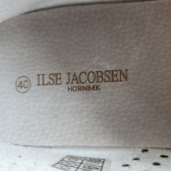 Ilse Jacobsen NWOB Tulip Slip Ons Shoes Sneakers Flats Silver Size 40 - Picture 9 of 9